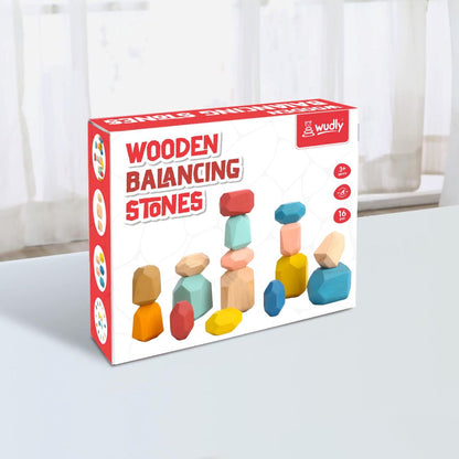 Wudly Wooden Balancing Stone For Kids