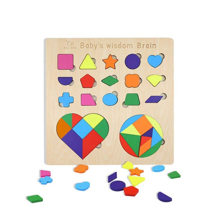 Wudly - Wooden Four Smart Brain Puzzle