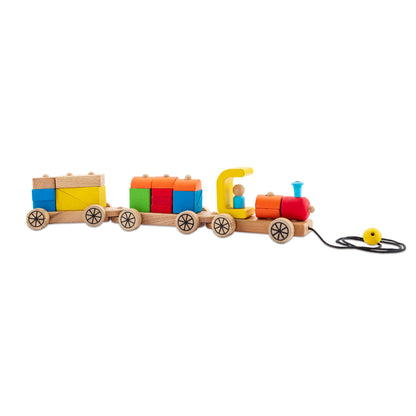 Wudly - Pull Building Blocks Train