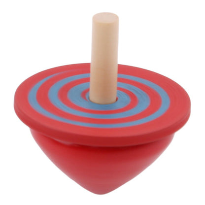 Wudly Wooden Spinning Top Toy with Intricate Patterns – Durable, Colorful, and Mesmerizing for Kids and Adults - 4 Pieces