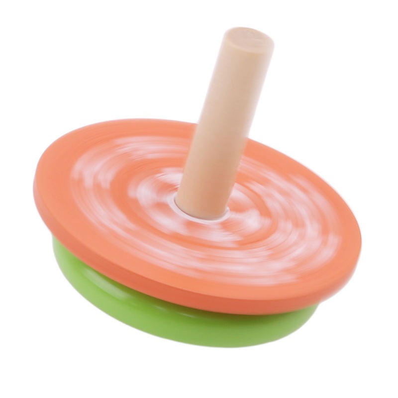 Wudly Wooden Spinning Top Toy with Intricate Patterns – Durable, Colorful, and Mesmerizing for Kids and Adults - 4 Pieces