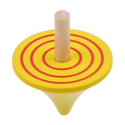 Wudly Wooden Spinning Top Toy with Intricate Patterns – Durable, Colorful, and Mesmerizing for Kids and Adults - 4 Pieces