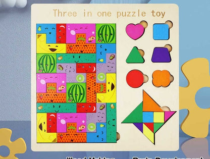 Wudly - Three In One Puzzle