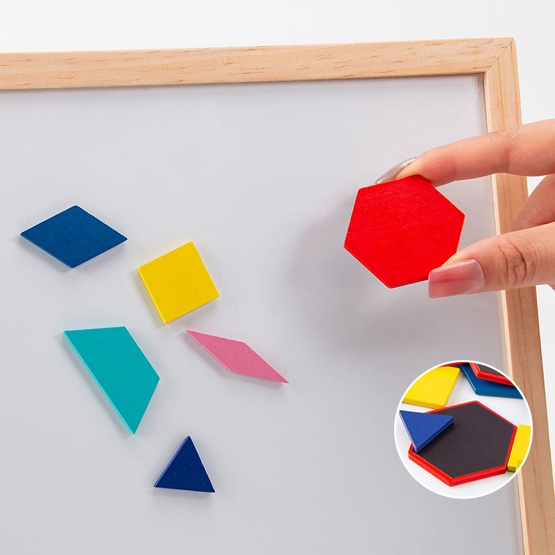 Wudly - 3D Magnetic Tangram Puzzle Set – Build, Solve, and Enjoy Hours of Fun