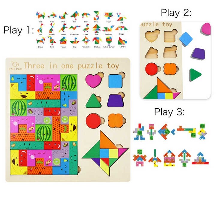 Wudly - Three In One Puzzle