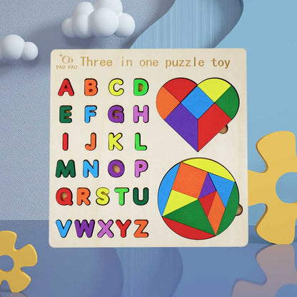 Wudly - Alphabet With Shape  Puzzle