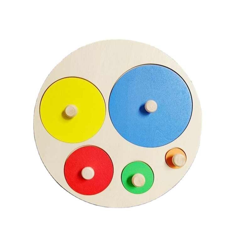 Wudly - Five Round Knob Shape Puzzle