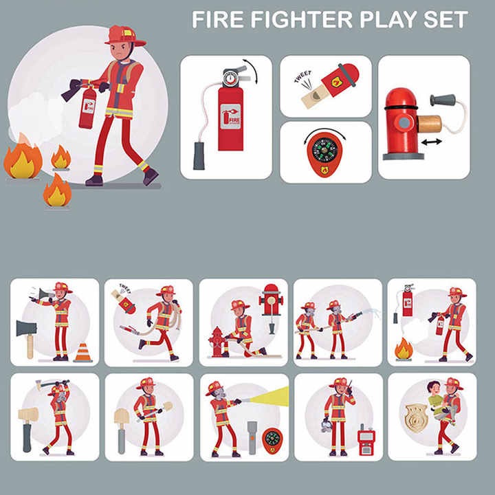 Wudly - Fire Fighter Set