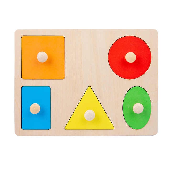 Wudly - Five Shape Knob Board Puzzle