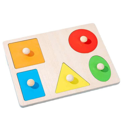 Wudly - Five Shape Knob Board Puzzle