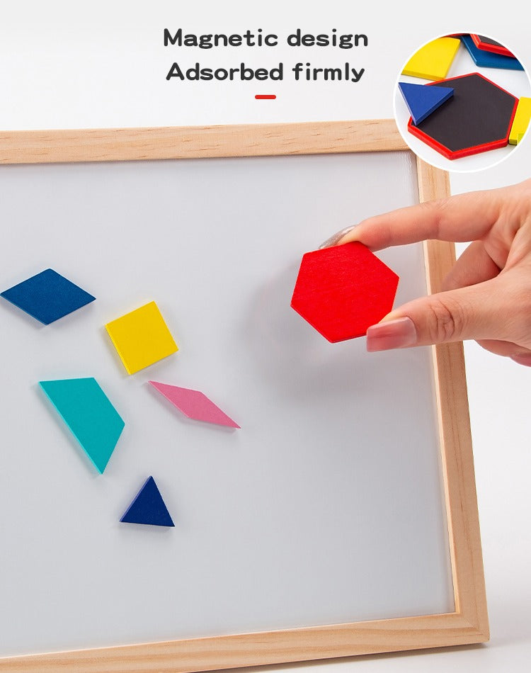 Wudly - 3D Magnetic Tangram Puzzle Set – Build, Solve, and Enjoy Hours of Fun