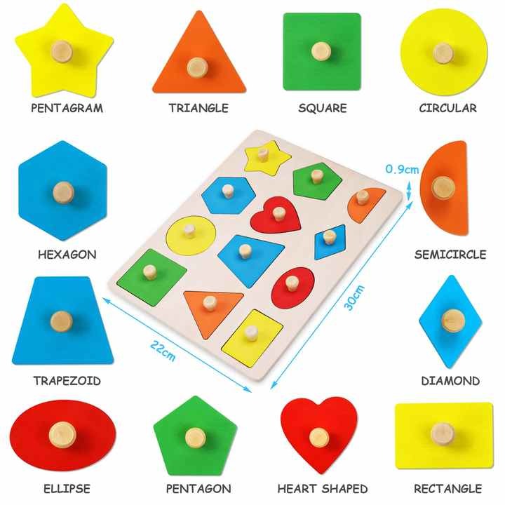 Wudly - Twelve Shape Knob Puzzle